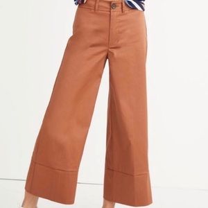 Madewell wide leg cropped pants
